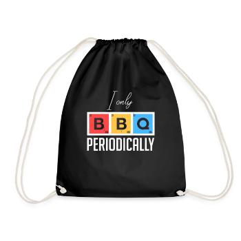 Hilarious BBQ Periodically Science Elements - Drawstring Bag - black - Front