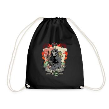 Jouons au poker Lucky 13 Skull Gift - Sac de sport léger - noir - Devant