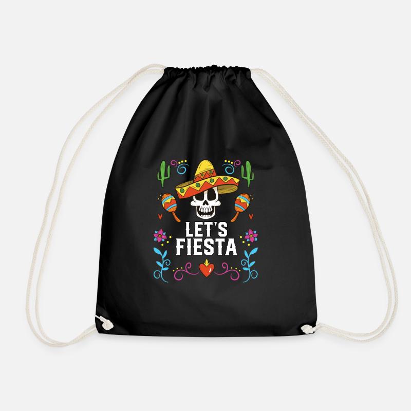 Let's Fiesta Cinco De Mayo Mexican Pride Mexico - Turnbeutel - Schwarz
