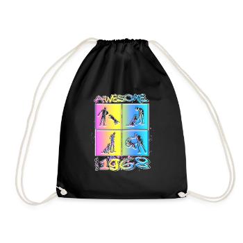 Génial depuis 1968. Agilité, Dressage de chiens - Sac de sport léger - noir - Devant