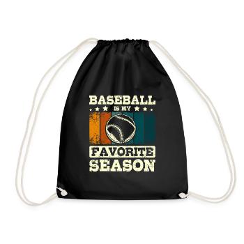 Le baseball est ma saison préférée - Sac de sport léger - noir - Devant
