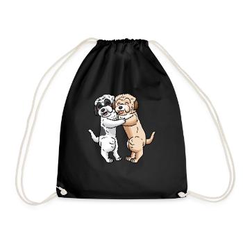 Maltipoo Amoureux des chiens - Sac de sport léger - noir - Devant
