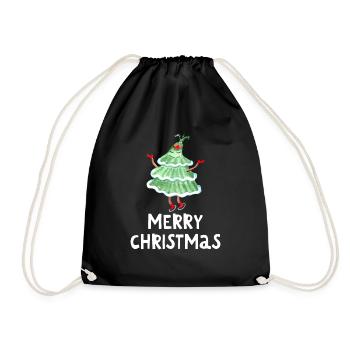 Joyeux Noël Drôle de Chemise de Noël - Sac de sport léger - noir - Devant