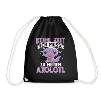 Axolotl - Turnbeutel - Schwarz - Vorne