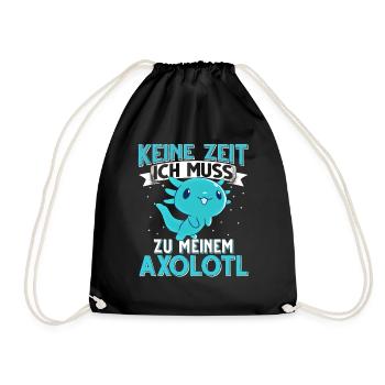 Axolotl - Turnbeutel - Schwarz - Vorne