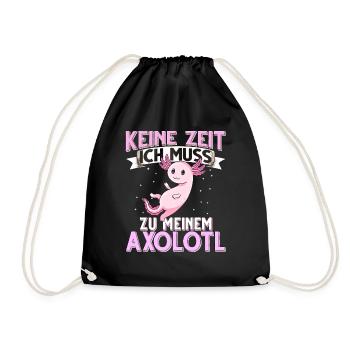 Axolotl - Turnbeutel - Schwarz - Vorne