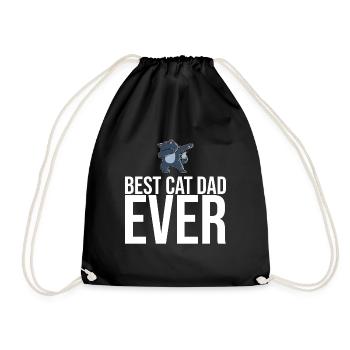 Dabbing Cat Funny Cat - Sac de sport léger - noir - Devant