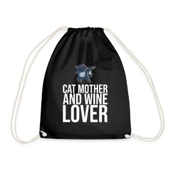 Dabbing Cat Funny Cat - Sac de sport léger - noir - Devant