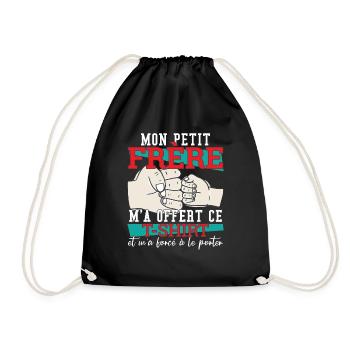 Mon Petit Frère M'A Offert Ce T-Shirt - Sac de sport léger - noir - Devant