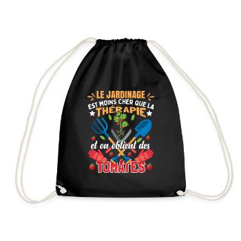 Jardinage Humoristique - Sac de sport léger - noir - Devant