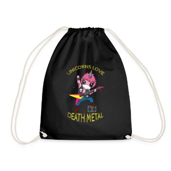 Rainbow Unicorn Love Metal Music Heavy Rock - Sac de sport léger - noir - Devant