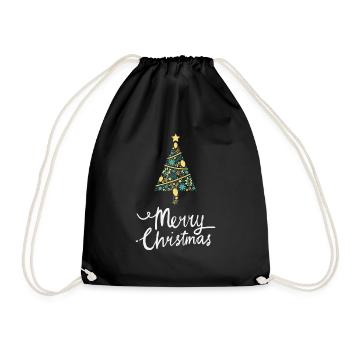 Joyeux Noël Drôle de Chemise de Noël - Sac de sport léger - noir - Devant