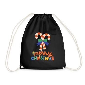 Joyeux Noël Drôle de Chemise de Noël - Sac de sport léger - noir - Devant
