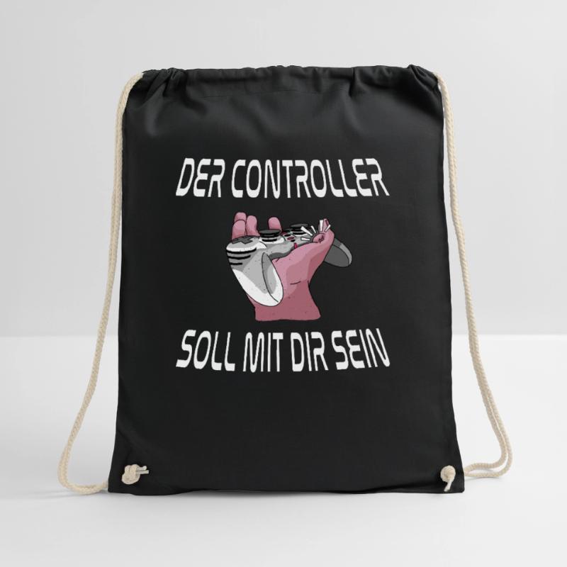 Der Controller Soll Mit Dir Sein. Videospiele Turnbeutel