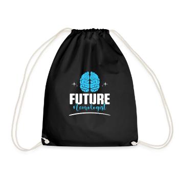 Neurosurgeon Neuroscience Neurology Neurol - Drawstring Bag - black - Front