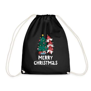 Joyeux Noël Drôle de Chemise de Noël - Sac de sport léger - noir - Devant