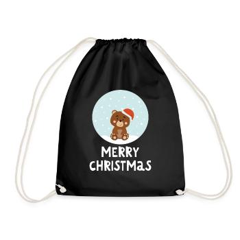 Joyeux Noël Drôle de Chemise de Noël - Sac de sport léger - noir - Devant