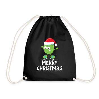 Joyeux Noël Drôle de Chemise de Noël - Sac de sport léger - noir - Devant
