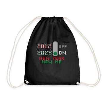 Bonne année 2023 Nouvel An 2022 Off 2023 On - Sac de sport léger - noir - Devant