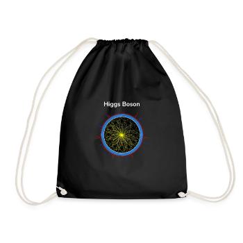 Higgs Boson - Drawstring Bag - black - Front