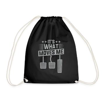 Oldtimer Rennsport Sportwagen Teile Mechaniker - Turnbeutel - Schwarz - Vorne