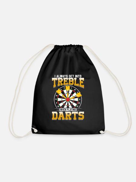 Treble Dart Leistungssport Dartscheiben-Werfer - Turnbeutel - Schwarz