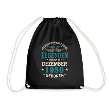 All people are born equal December 1950 - Drawstring Bag - black - Front