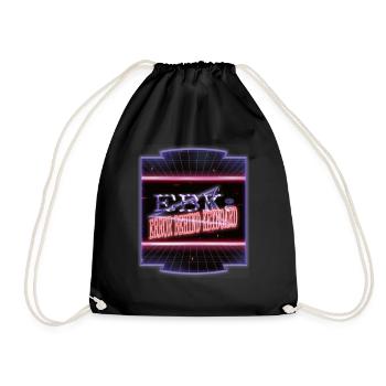 beach bubaprints under the tree dinosaur gift - Drawstring Bag - black - Front