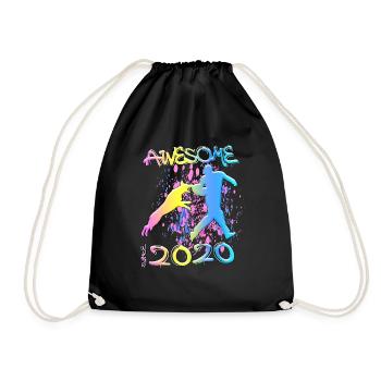 Génial depuis 2020. Agilité, Dressage de chiens - Sac de sport léger - noir - Devant