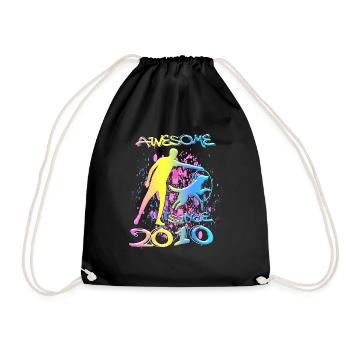 Awesome since 2010. Agility, Hundetraining - Drawstring Bag - black - Front