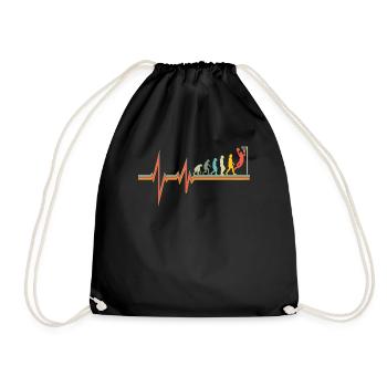 Basketball Idée cadeau Sport Design - Sac de sport léger - noir - Devant