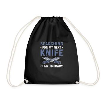 La recherche de mon prochain couteau est à moi - Sac de sport léger - noir - Devant