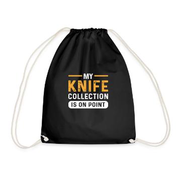 Ma collection de couteaux va droit au but. - Sac de sport léger - noir - Devant