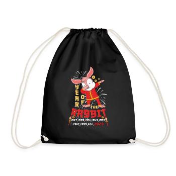 Dab Dabbing Rabbit Nouvel An chinois 2023 - Sac de sport léger - noir - Devant
