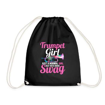 Fille trompette juste une fille normale mais avec plus de butin - Sac de sport léger - noir - Devant