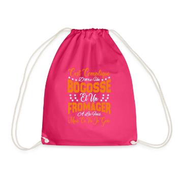 c'est compliqué d'être un Bogosse et un Fromager. - Sac de sport léger - fuchsia - Devant