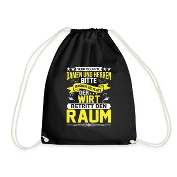 Machen Sie Platz Der Wirt Betritt Den Raum - Turnbeutel - Schwarz - Vorne