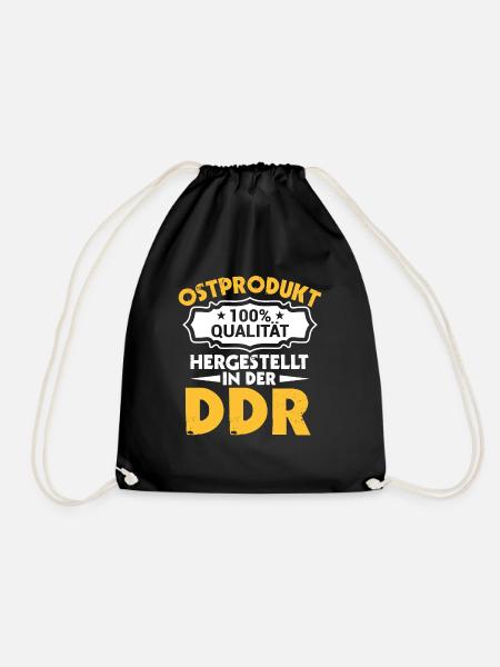 Ostprodukt Ostdeutscher Spruch DDR Ostdeutschland - Turnbeutel - Schwarz