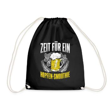 Hopfen Schmoothie Bier Brauerei Fans Geschenk Bier - Turnbeutel - Schwarz - Vorne