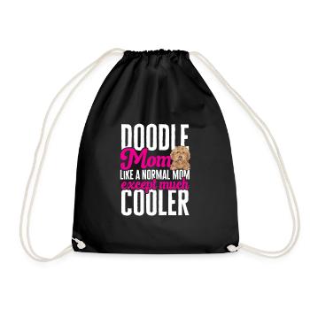Goldendoodle Doodle Hund - Turnbeutel - Schwarz - Vorne