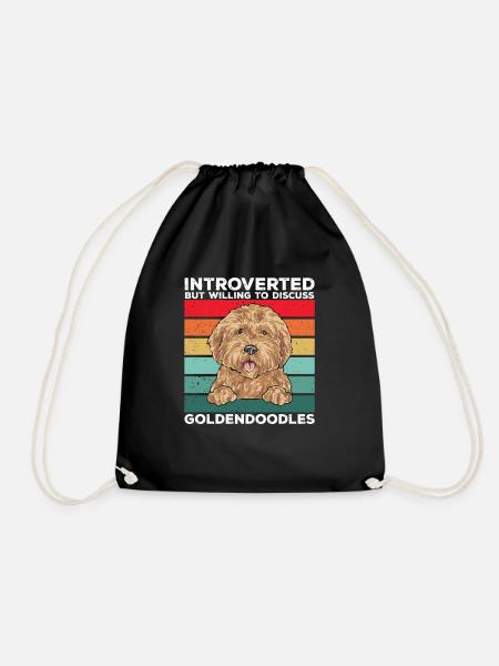 Goldendoodle Doodle Hund - Turnbeutel - Schwarz