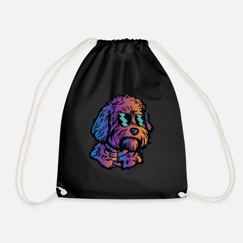Goldendoodle Doodle Hund - Turnbeutel - Schwarz