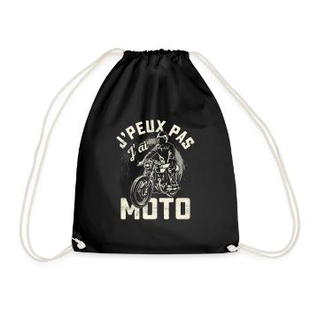 Motard J'Peux Pas J'ai Moto - Sac de sport léger - noir - Devant