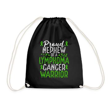 Mouvement de sensibilisation au cancer du lymphome Nephew Ribbon - Sac de sport léger - noir - Devant