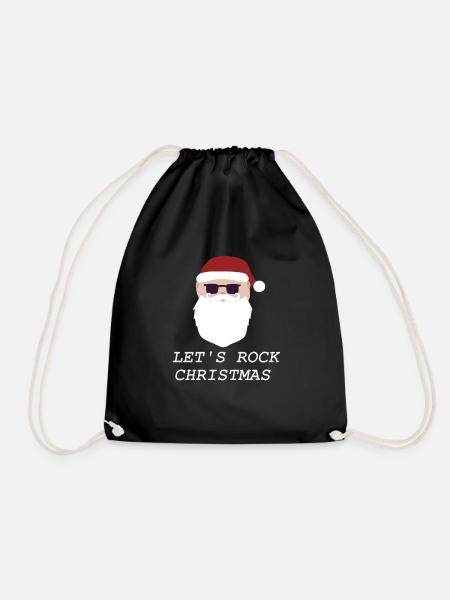 Santa rocks - Turnbeutel - Schwarz