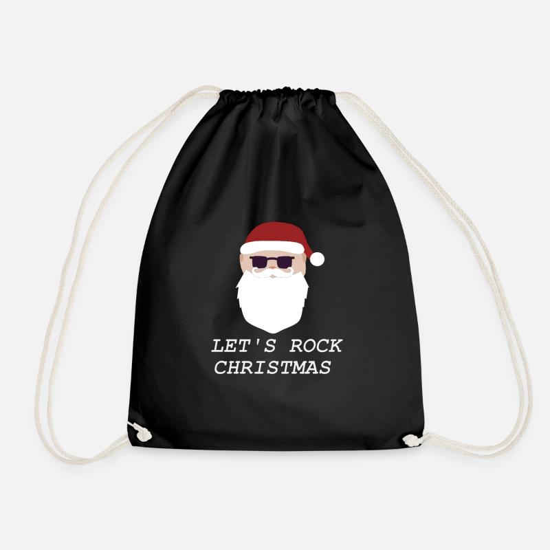 Santa rocks - Turnbeutel - Schwarz