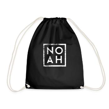 Noah Minimalismus - Turnbeutel - Schwarz - Vorne