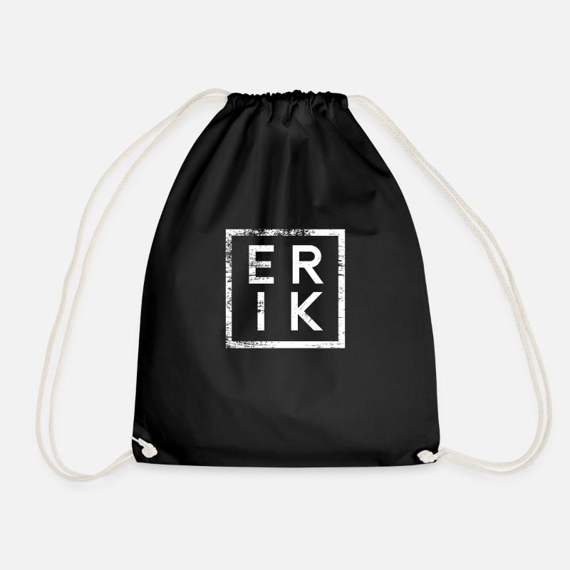 Erik Minimalismus - Turnbeutel - Schwarz