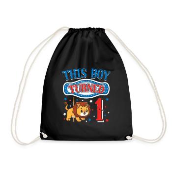 Carousel Birthday Party - Drawstring Bag - black - Front