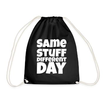 SSDD Same stuff different day - Turnbeutel - Schwarz - Vorne